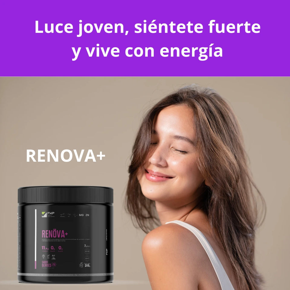 Bio Péptidos de Colágeno RENOVA+ EN POTE (+Vitaminas y Minerales)